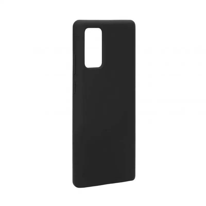 Evelatus Custodia in silicone Premium Soft Touch per Samsung Galaxy Note 20 nero