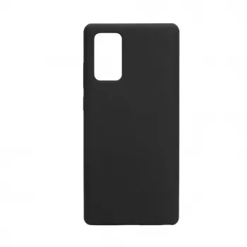 Evelatus Custodia in silicone Premium Soft Touch per Samsung Galaxy Note 20 nero