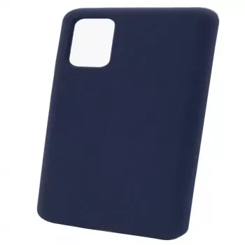 Evelatus Custodia in silicone Premium Soft Touch per Samsung Galaxy Note 20 blu mezzanotte