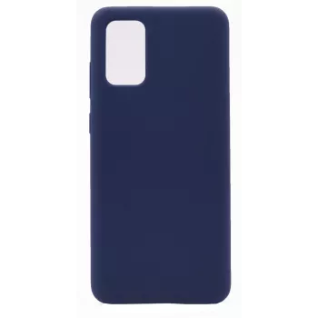 Evelatus Custodia in silicone Premium Soft Touch per Samsung Galaxy Note 20 blu mezzanotte