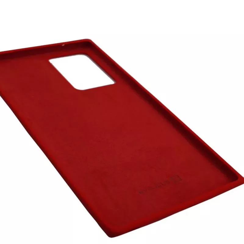 Evelatus Custodia in silicone Premium Soft Touch per Samsung Galaxy Note 20 Ultra - rosso