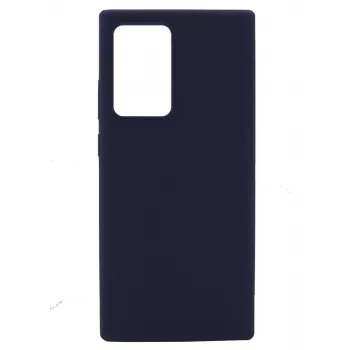 Evelatus Custodia in silicone Premium Soft Touch per Samsung Galaxy Note 20 Ultra blu mezzanotte