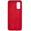 Evelatus Custodia in silicone Premium Soft Touch per Samsung Galaxy S20 rosso