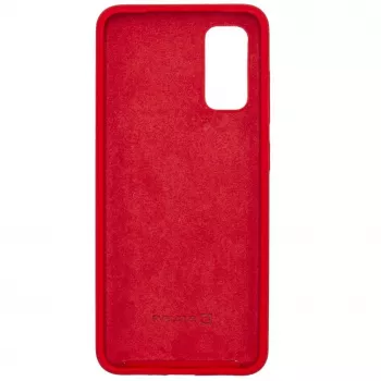 Evelatus Custodia in silicone Premium Soft Touch per Samsung Galaxy S20 rosso