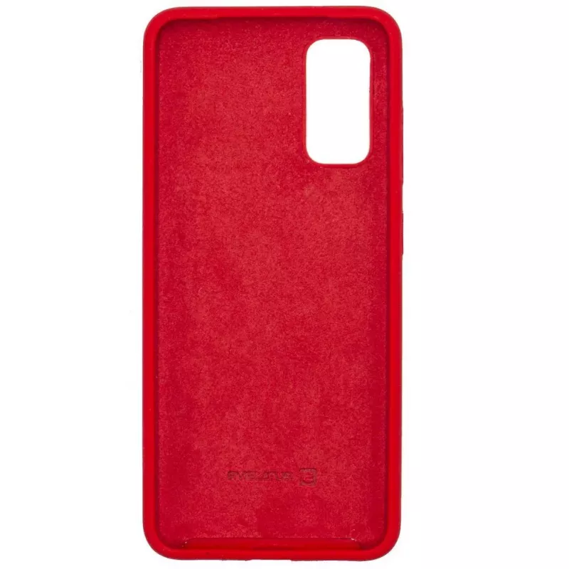 Evelatus Custodia in silicone Premium Soft Touch per Samsung Galaxy S20 rosso