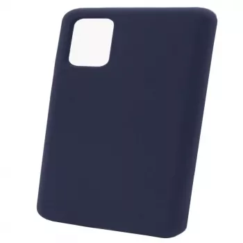Evelatus Custodia in silicone Premium Soft Touch per Samsung Galaxy S20 Plus blu mezzanotte