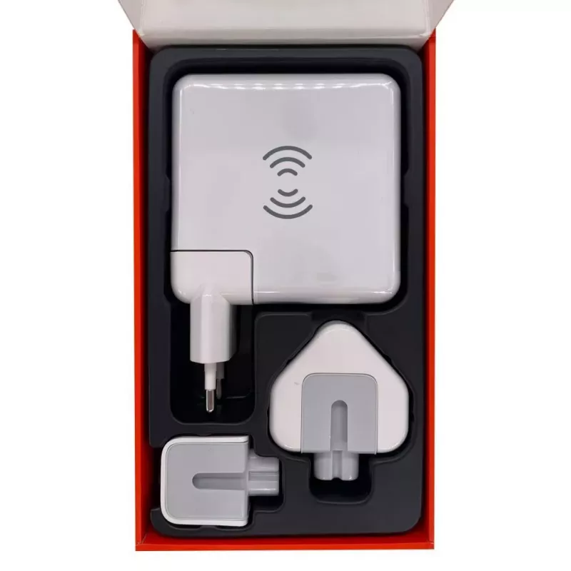 Evelatus adattatore da viaggio con caricabatterie wireless EWC06 bianco