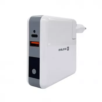 Evelatus adattatore da viaggio con caricabatterie wireless EWC06 bianco