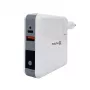 Evelatus adattatore da viaggio con caricabatterie wireless EWC06 bianco
