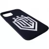 Evelatus custodia in silicone soft touch per iPhone 12 Pro DR Logo N1 bianco nero
