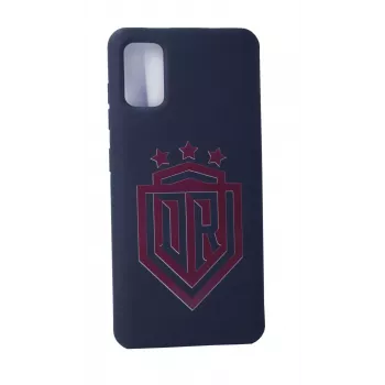 Evelatus custodia in silicone soft touch per Samsung Galaxy A41 DR Logo N1 rosso nero