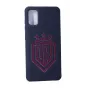 Evelatus custodia in silicone soft touch per Samsung Galaxy A41 DR Logo N1 rosso nero