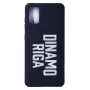 Evelatus custodia in silicone soft touch per Samsung Galaxy A41 DR Logo N2 bianco nero