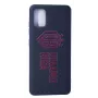 Evelatus custodia in silicone soft touch per Samsung Galaxy A41 DR Logo N3 rosso nero
