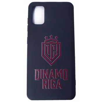 Evelatus custodia in silicone soft touch per Samsung Galaxy A41 DR Logo N4 rosso nero