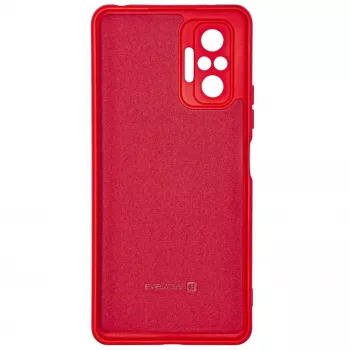 Evelatus Xiaomi Redmi Note 10 Pro Nano Silicone Case Soft Touch TPU rosso