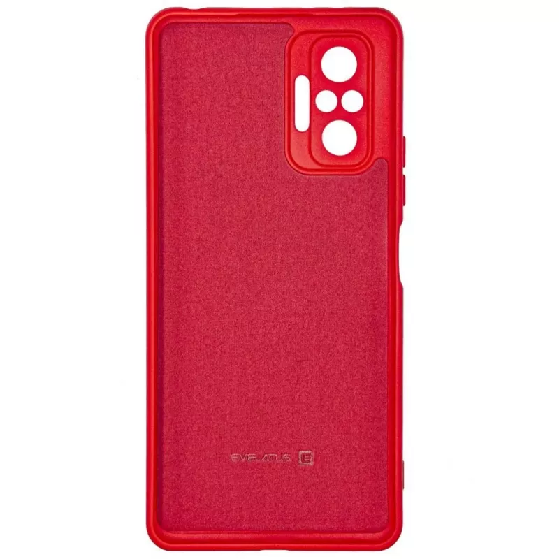Evelatus Xiaomi Redmi Note 10 Pro Nano Silicone Case Soft Touch TPU rosso