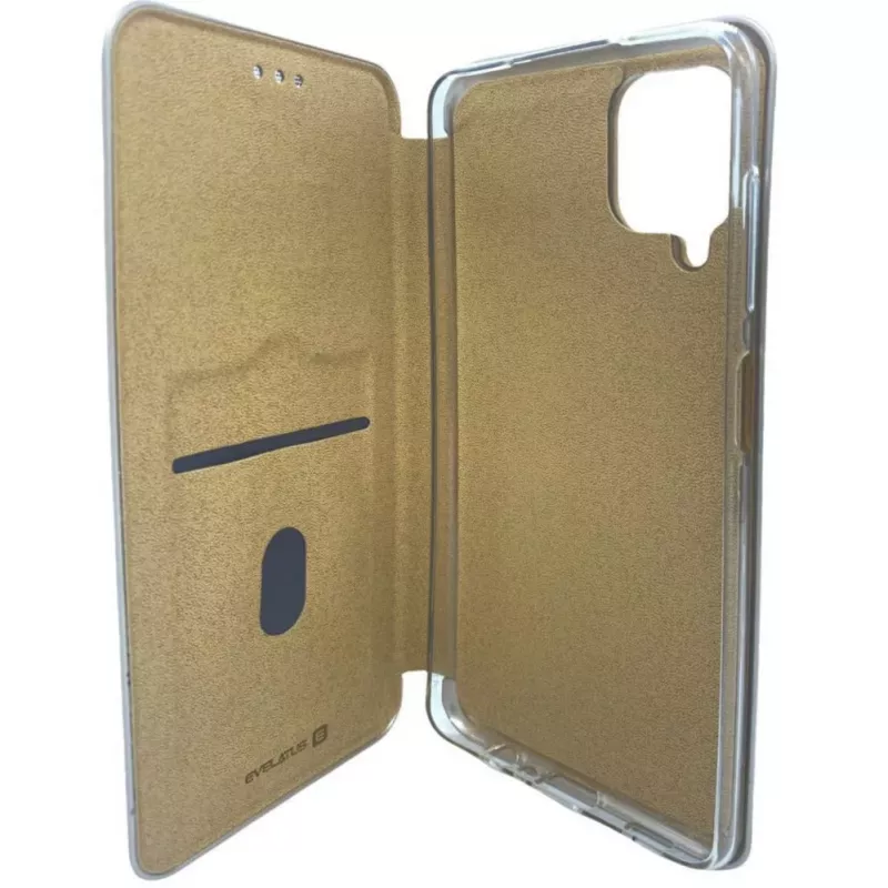 Evelatus Samsung Galaxy A12 / M12 Custodia a libro oro