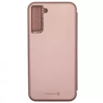 Evelatus Samsung Galaxy S21 Plus Custodia a libro oro rosa