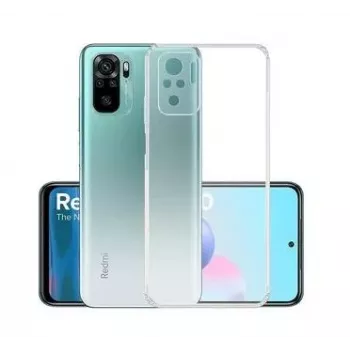 Evelatus Xiaomi Redmi Note 10/10S/Poco M5s custodia in silicone militare shockproof TPU trasparente