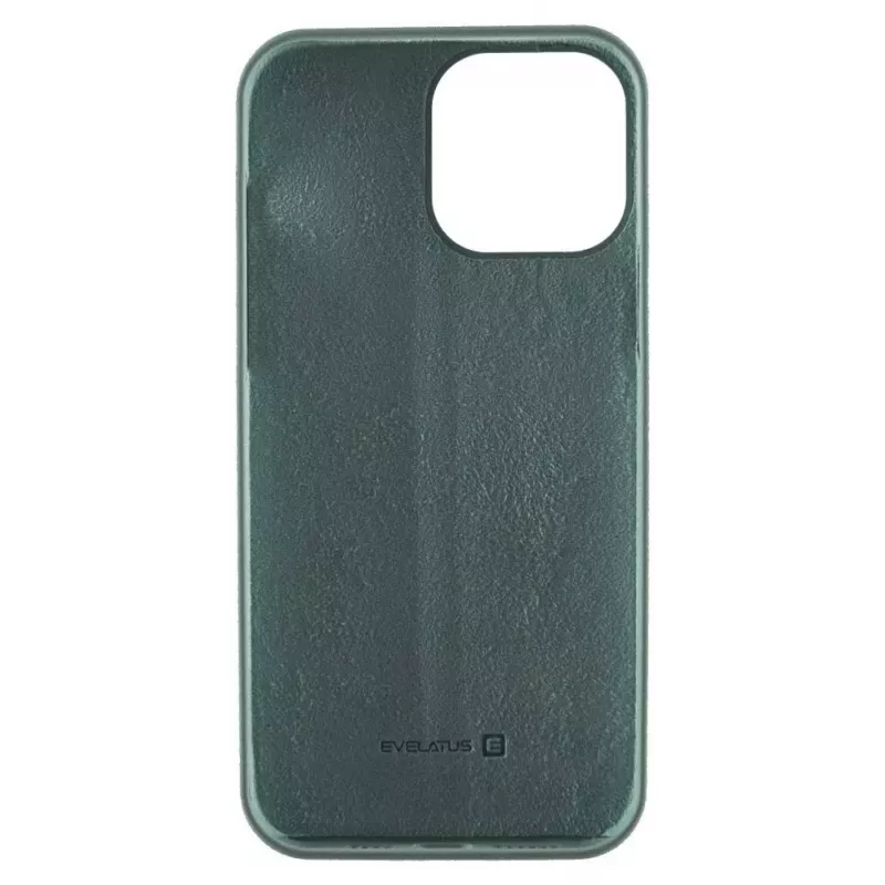 EVELATUS Apple iPhone 13 Mini custodia in silicone Premium Soft Touch verde pino