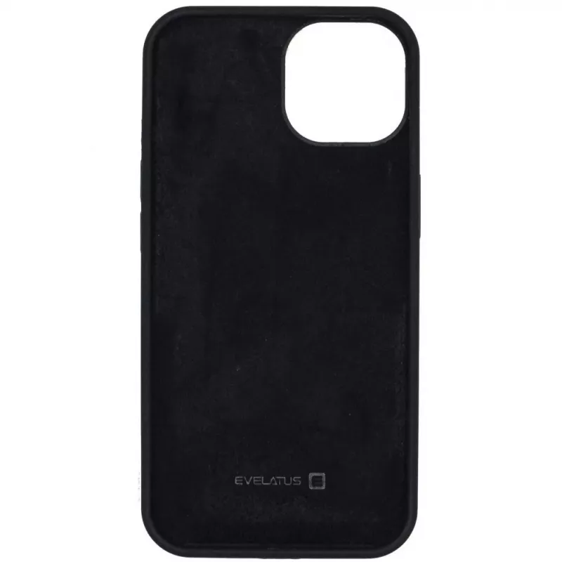 Evelatus Apple iPhone 13 custodia in silicone Premium Soft Touch nera