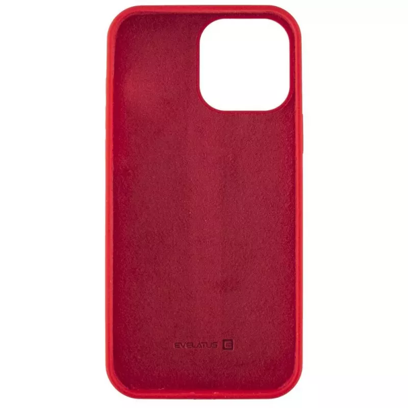 Evelatus Apple iPhone 13 Pro Max custodia in silicone Premium Soft Touch rosso cinese