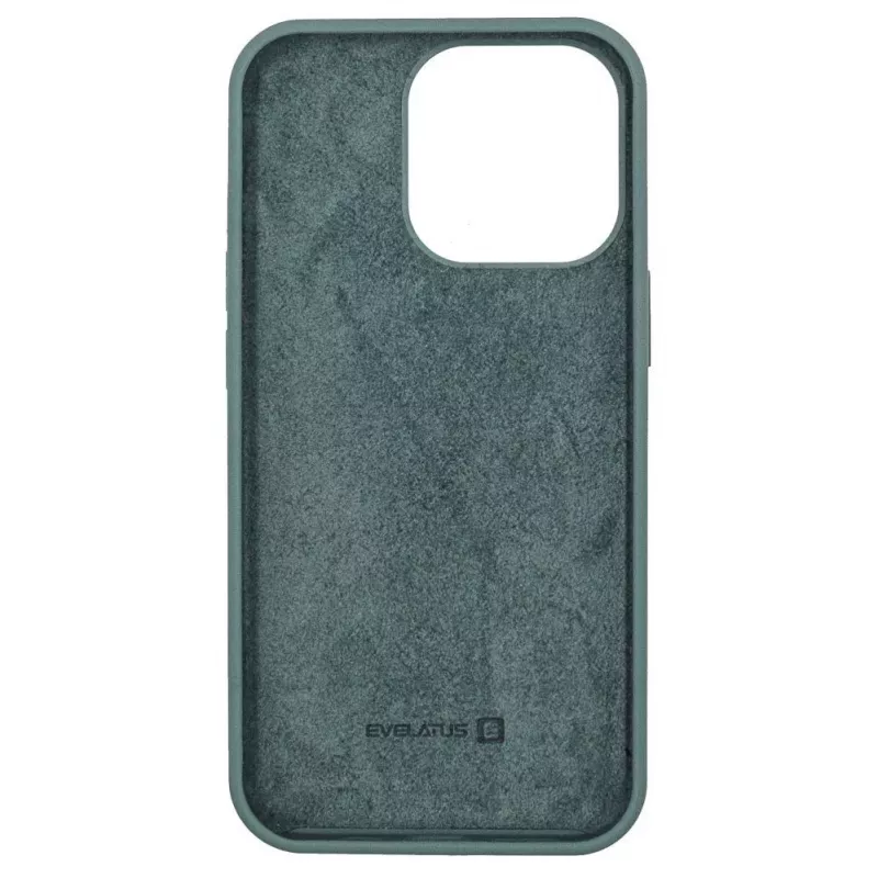 Evelatus Apple iPhone 13 Pro Max custodia in silicone Premium Soft Touch verde pino