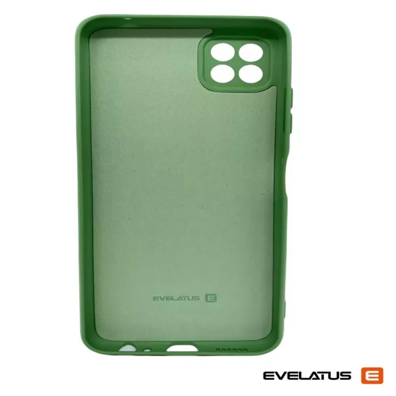 Evelatus Samsung Galaxy A22 5G Custodia in silicone Premium Soft Touch verde