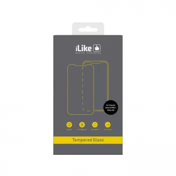iLike pellicola protettiva display per Xiaomi Redmi Note 9 Pro/9S, 0,33 mm vetro temperato chiaro piatto