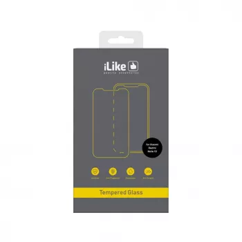iLike vetro temperato protezione display per Xiaomi Redmi Note 10 Pro, chiaro, 0,33 mm, durezza 9H