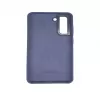 Evelatus Samsung Galaxy S21 FE Premium Soft Touch custodia in silicone blu navy