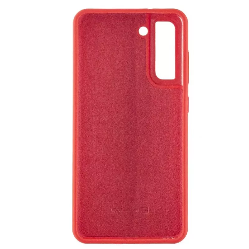 Evelatus Samsung Galaxy S21 FE Premium Soft Touch custodia in silicone rosso cinese