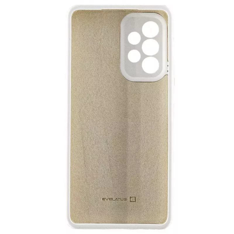 Evelatus Samsung Galaxy A73 5G Premium Soft Touch custodia in silicone bianco