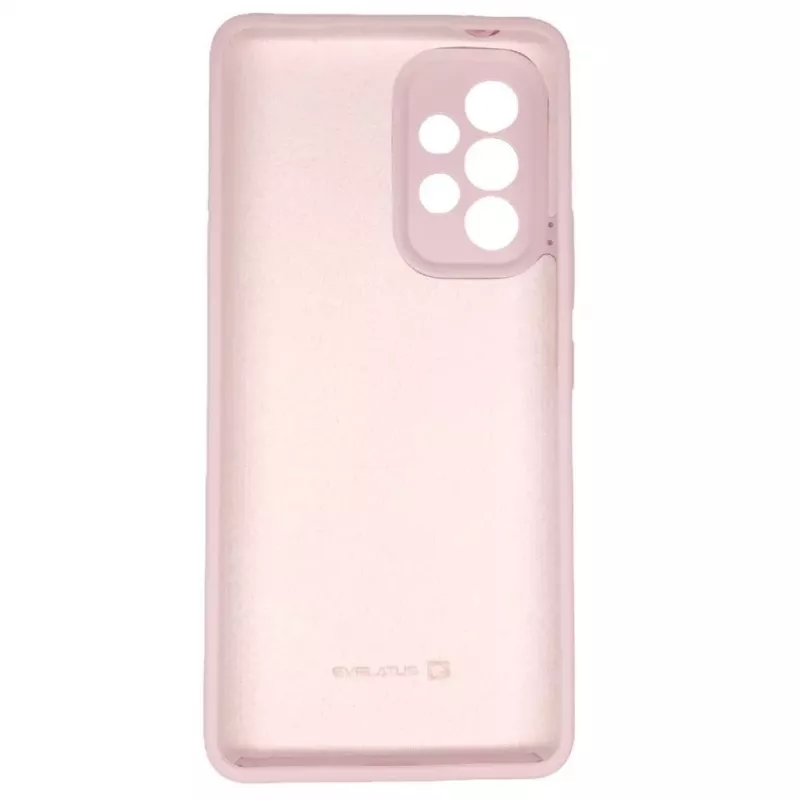 Evelatus Samsung Galaxy A73 5G Premium Soft Touch custodia in silicone rosa sabbia