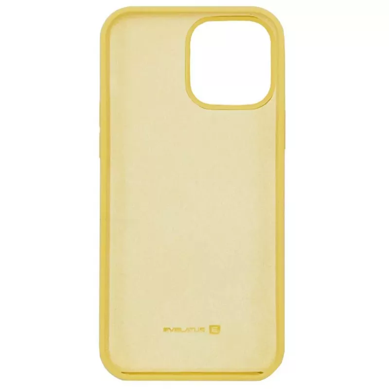 Evelatus Apple iPhone 12 Pro Max Custodia in silicone Premium Soft Touch Giallo