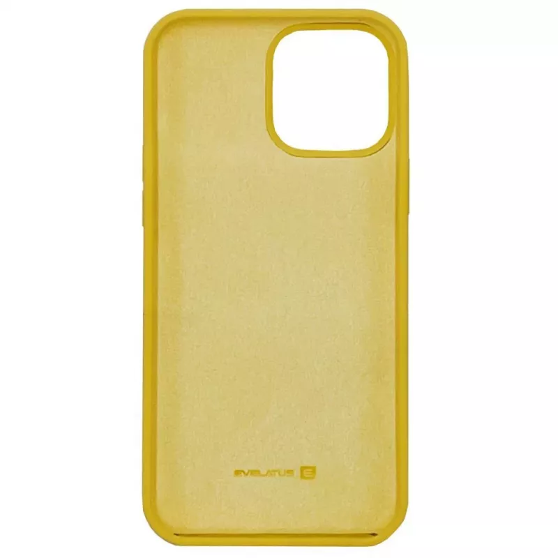 Evelatus Apple iPhone 13 Pro Max Custodia in silicone Premium Soft Touch Giallo