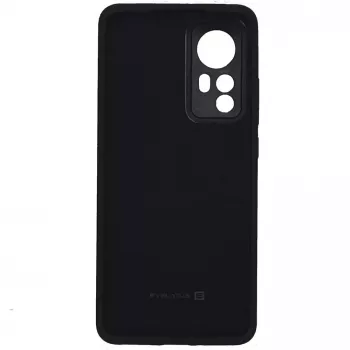 Evelatus Custodia in silicone Premium Soft Touch per Xiaomi 12 / 12X - Nero