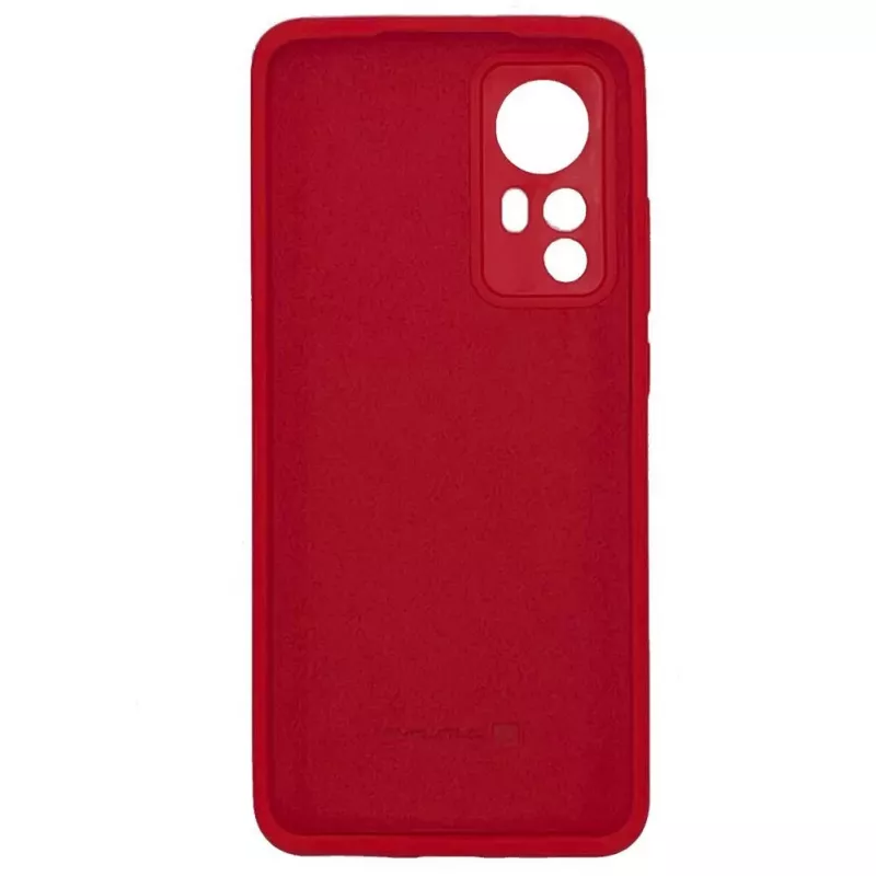 Evelatus Xiaomi 12/12X Custodia in silicone Premium Soft Touch Rosso