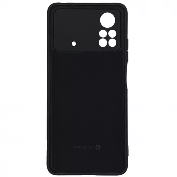 Evelatus Xiaomi Poco M4 Pro Custodia in silicone nano Soft Touch TPU nero