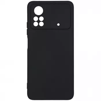 Evelatus Xiaomi Poco M4 Pro Custodia in silicone nano Soft Touch TPU nero