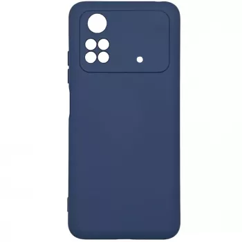Evelatus Xiaomi Poco M4 Pro Custodia in silicone nano Soft Touch TPU blu