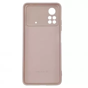 Evelatus Xiaomi Poco M4 Pro Custodia in silicone nano Soft Touch TPU beige