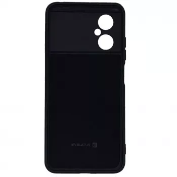 Evelatus Xiaomi Poco M4 5G Custodia in silicone nano Soft Touch TPU nero