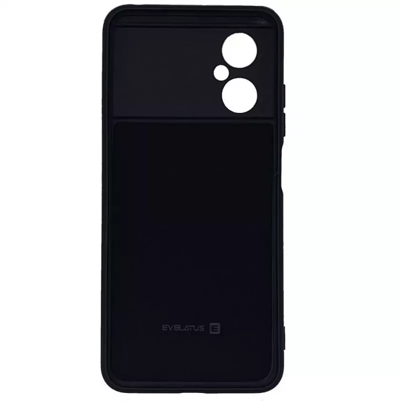 Evelatus Xiaomi Poco M4 5G Custodia in silicone nano Soft Touch TPU nero