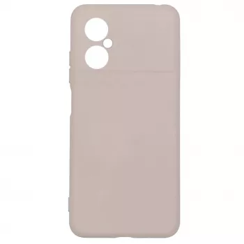 Evelatus Xiaomi Poco M4 5G Custodia in silicone nano Soft Touch TPU beige