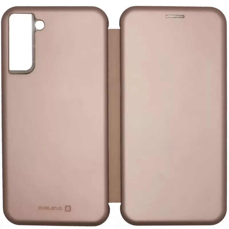 Evelatus Samsung Galaxy S21 FE Custodia a libro oro rosa