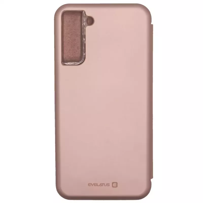 Evelatus Samsung Galaxy S21 FE Custodia a libro oro rosa