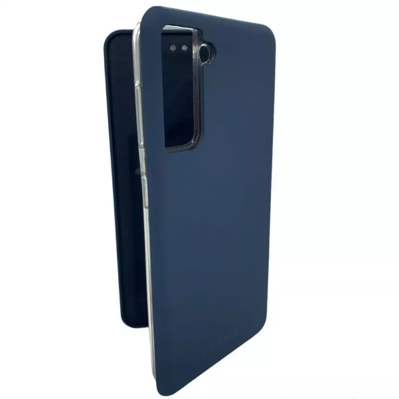 Evelatus Samsung Galaxy S21 FE Custodia a libro blu scuro