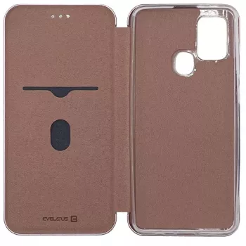 Evelatus Samsung Galaxy A21s Custodia a libro oro rosa